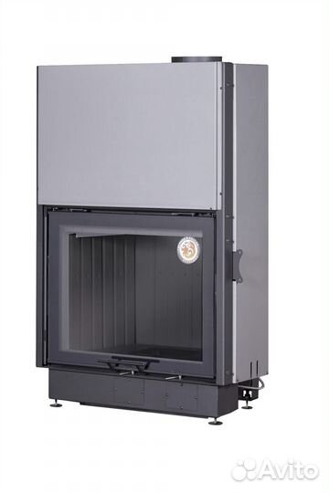 Топка каминная Экокамин вега 800 B принтинг черный