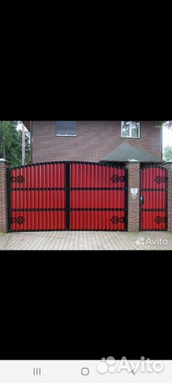 Кованные ворота и калитка