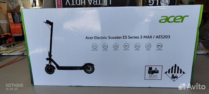 Электросамокат Acer ES Series 3 MAX Модель AES203