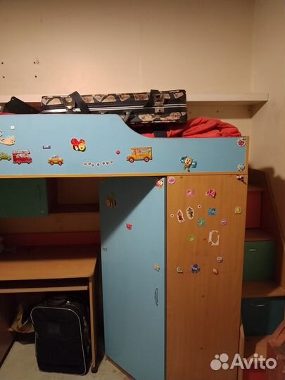Детская кровать с матрасом бу