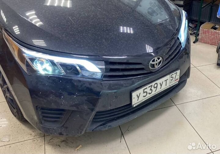 Toyota Corolla 2012-2016 фары стиль Mercedes B4CB9