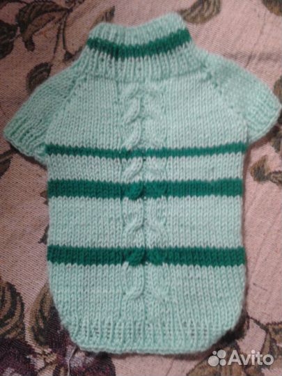 Вязанная одежда для собак мелких пород