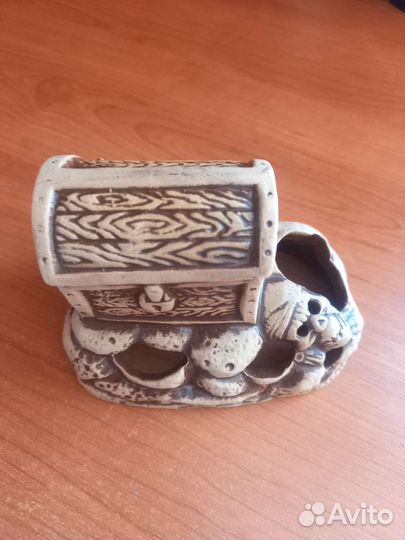 Украшения для аквариума, камушки, сачок