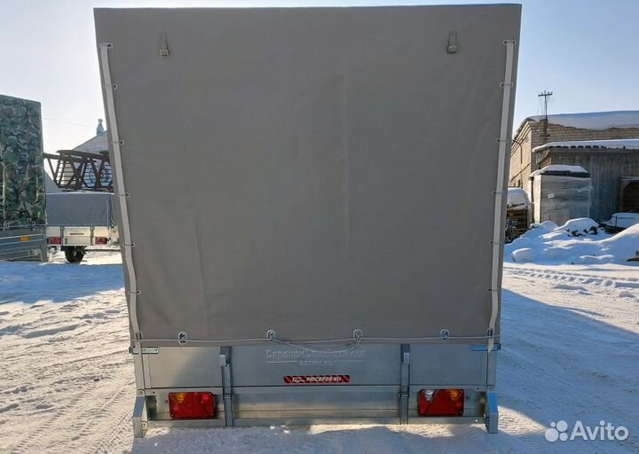 Легковой прицеп 3.7х1.5х1.5 R15 с тентом 