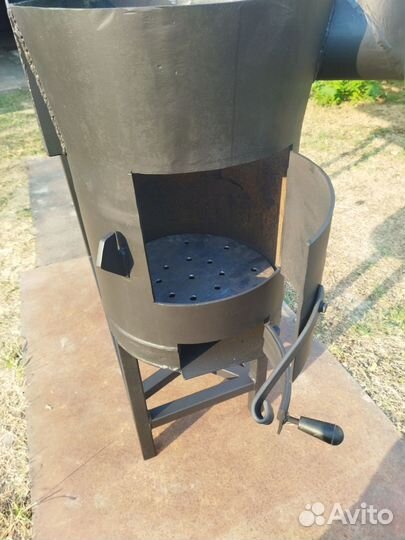 Мангал с печью под казан