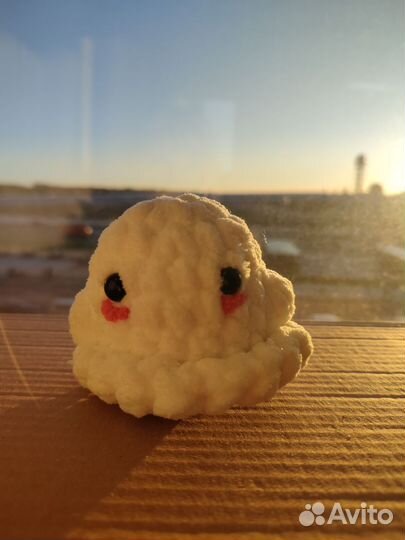 Привидение вязаная игрушка