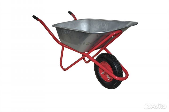 Тачка строительная одноколесная 190кг, 100л