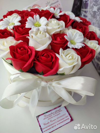 Букет из мыльных роз