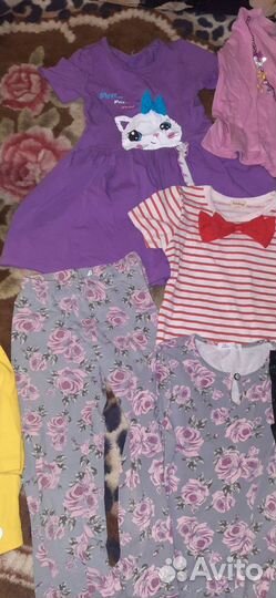 Детские вещи на девочку возраст 4-7 лет пакетом