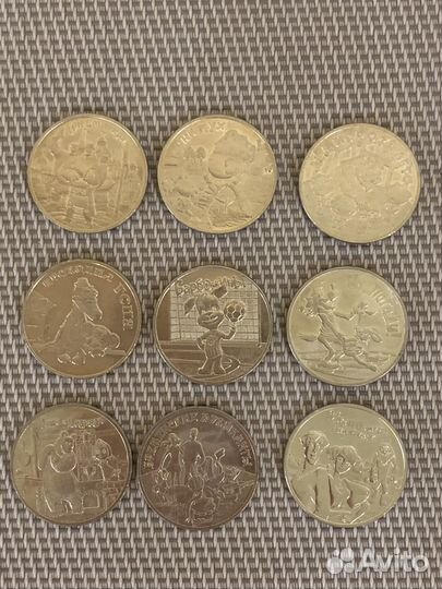 Монеты серия мультипликация