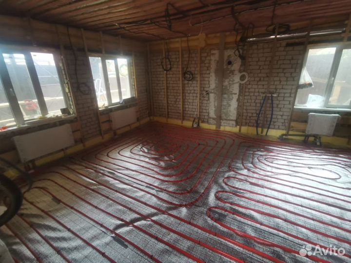 Монтаж отопления и водоснабжения под ключ