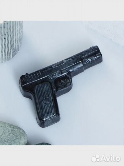 Подарок Мыло фигурное Пистолет ручной работы