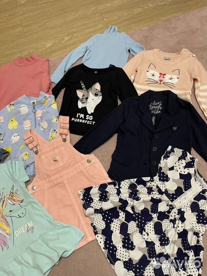 Вещи пакетом на девочку 98