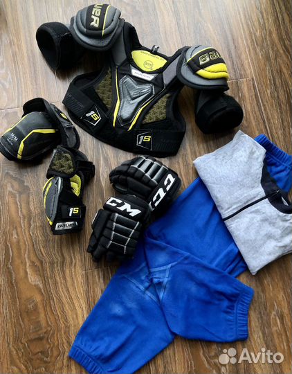 Нагрудник Bauer Supreme 1S,yth M+всё что на фото