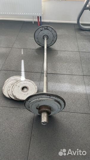 Штанга гриф блины бу