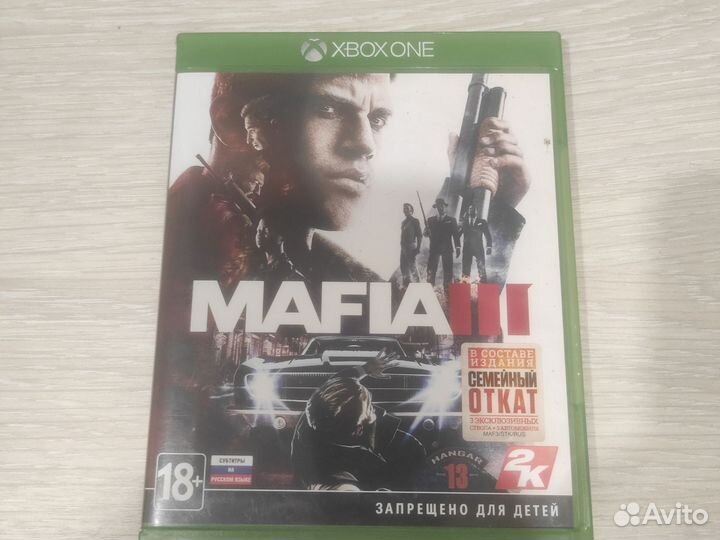Диск с mafia 3 на xbox one