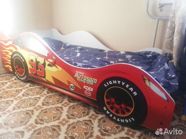Кровать машинка детская б/у