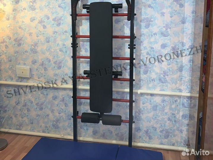 Скамья складная на шведскую стенку / жим и пресс