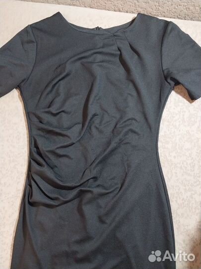 Платье женское мини со сборкой