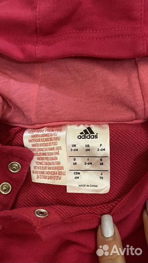 Спортивный костюм adidas для девочек 3-6 месяцев