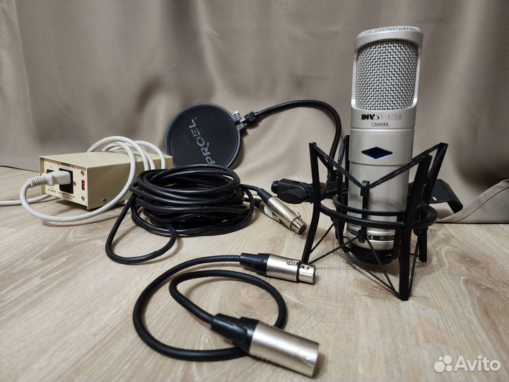 Профессиональный студийный микрофон invoton CM400L