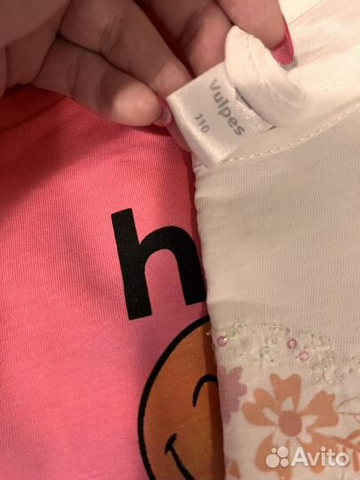 Детская одежда для девочек 110 пакетом