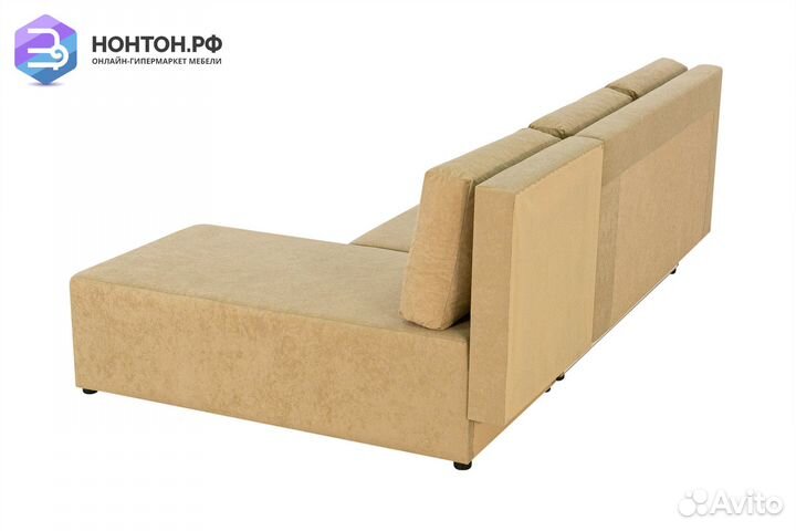 Диван угловой еврокнижка Комо бежевый