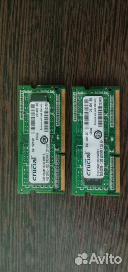 Оперативная память для ноутбука 2х4 GB DDR3