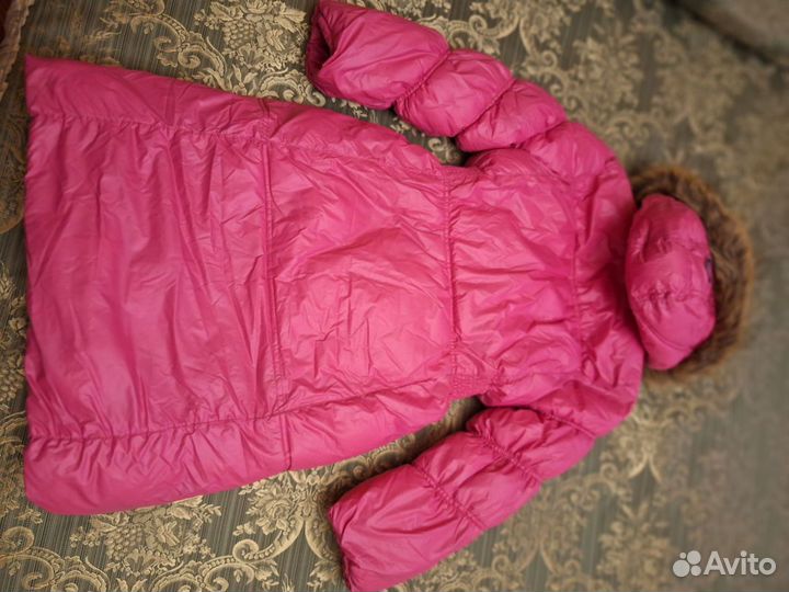 Пальто для девочки зимнее на 10 лет 140см