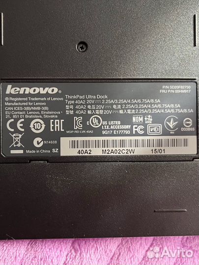 Док станция lenovo