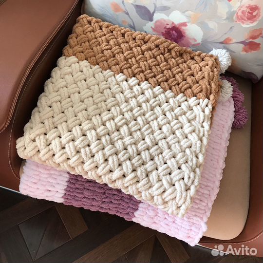 Детский плюшевый плед из Alize Puffy