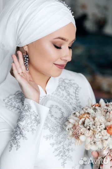 Букет невесты свадебный и на никах из сухоцветов