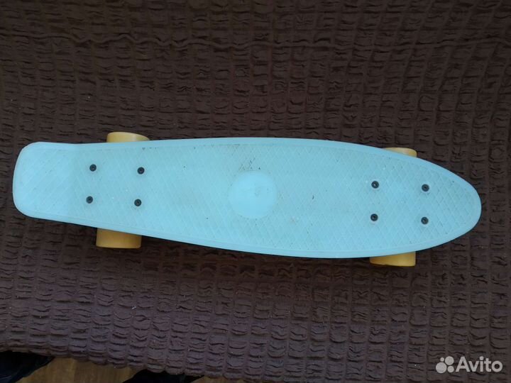 Лонгборд скейтборд светящийся в темноте