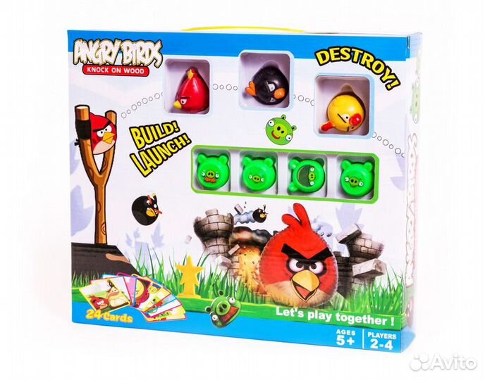 Настольная игра Angry Birds с наклейками