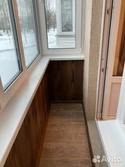 Утепление балкона / остекление балконов под ключ