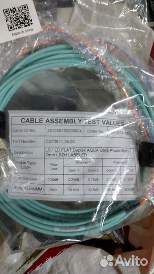 Оптический патчкорд SM, MM