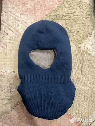 Шапка шлем зимняя детская для мальчика