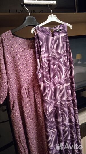 Платья сиреневые летние 46/50