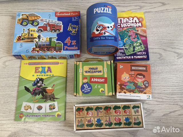 Настольные игры, пазлы для детей
