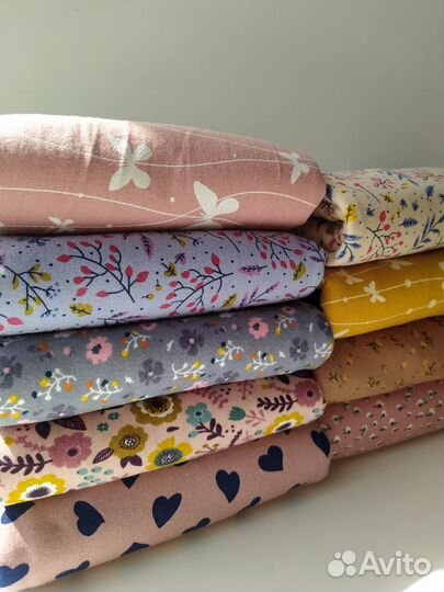 Отрез ткани 1м фланель (теплый хлопок)