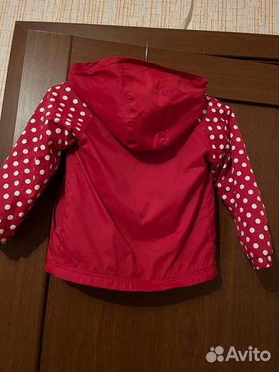 Ветровка минни маус микки на флисе 110