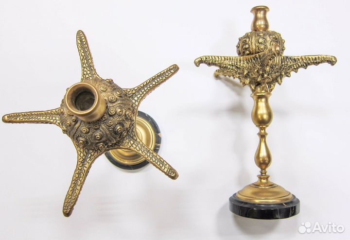 Морские подсвечники «Наутилиус» 19 век