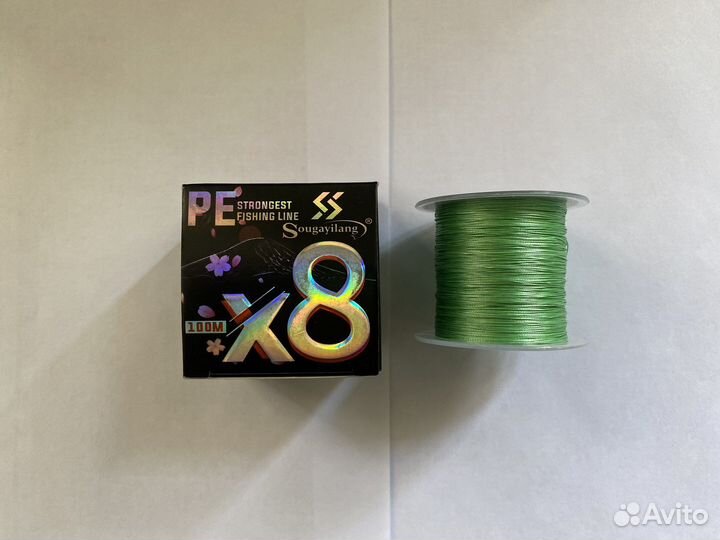 Плетеный шнур 100 метров. X8-0,16 мм