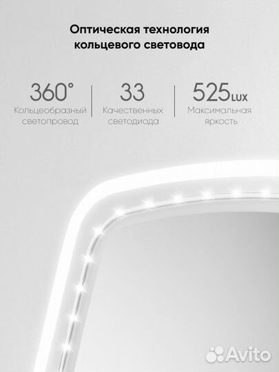 Зеркало для макияжа Xiaomi Jordan Judy LED NV663