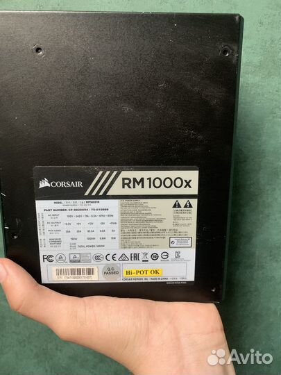 Блок питания corsair RM1000X