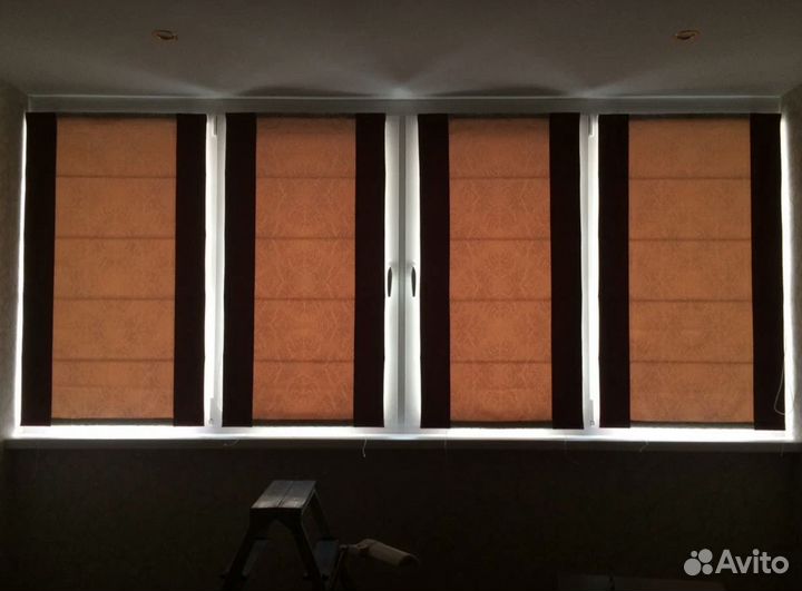 Рулонные шторы зебра