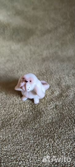 Фарфоровая Фигурка, статуэтка собачки пекинес