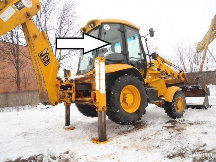 Стекло кузовное заднее правое для Jcb 3cx-4cх 2003