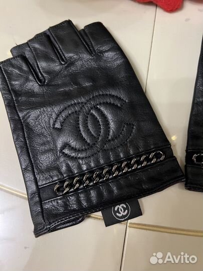 Женские перчатки кожаные