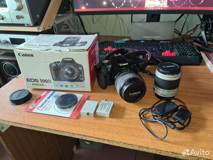 Canon EOS 500D + 2 обьектива
